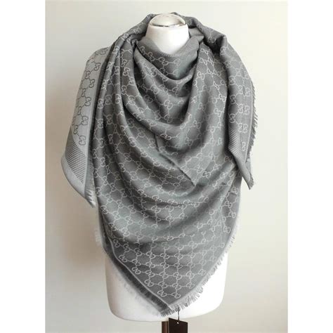 grey gucci shawl|authentic gucci silk scarf.